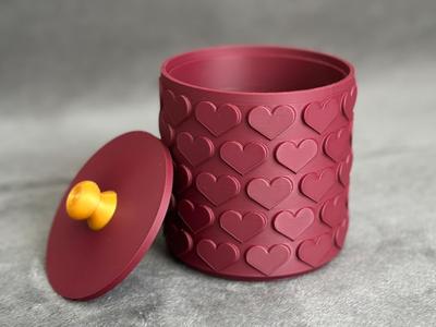 Heart Container – Cute Storage Organizer with Lid