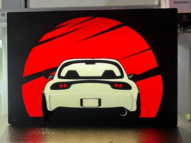 Mazda Rx7 Lightbox 