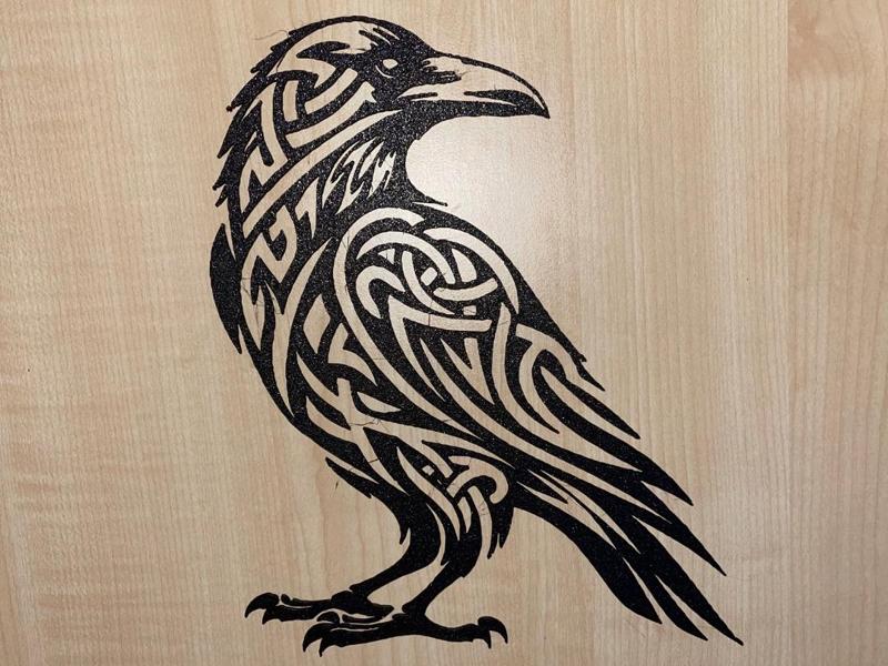 Raven wall decoration