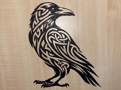 Raven wall decoration