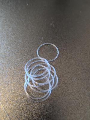 Lens holder rubber ring for CCM HRT3