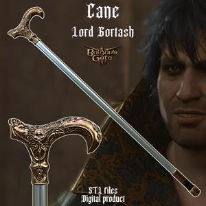Fantasy Lord Gortash Cane Baldurs Gate 3
