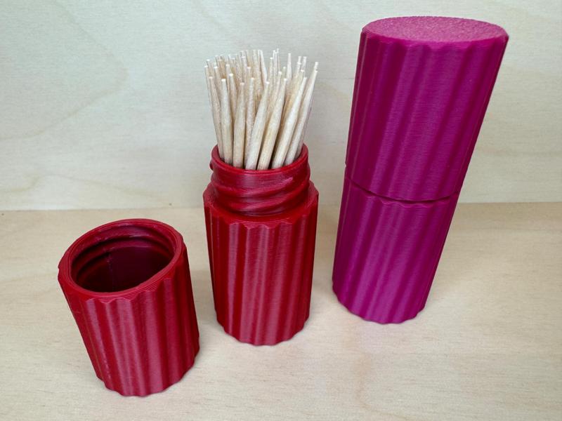 Toothpick Container, Elegant Travel Case 