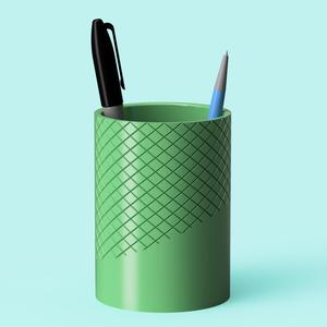 Knurling Pen Cup