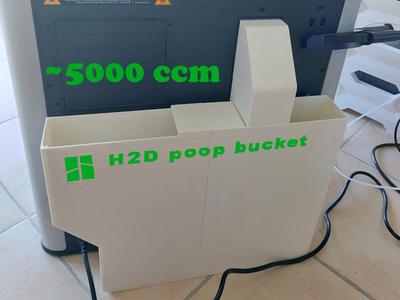 Gigantous ~5000ccm H2D poop bucket