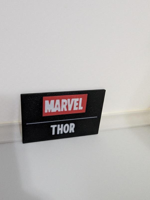 Thor Multicolor Nameplates