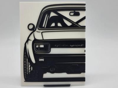 2D Wall Art 1967 Alfa Romeo Giulia Sprint GT