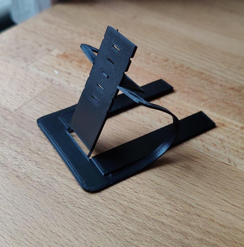 Credit card sized phone holder