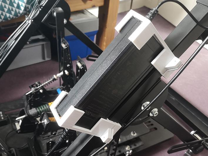Simagic Alpha Evo PSU holder for wheelstands.