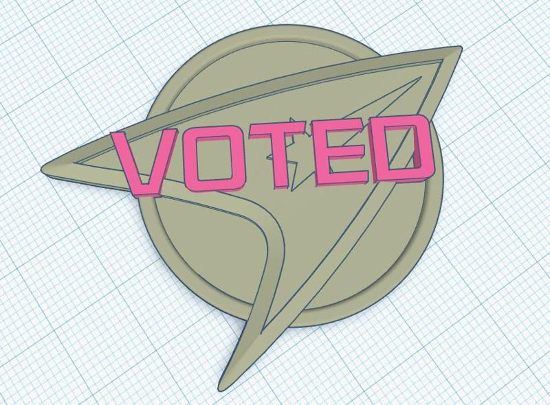 Star Trek The Motion Picture Voted Badge