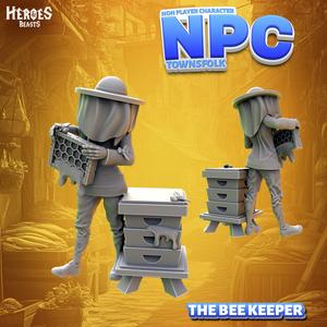 Bee Keeper + hive