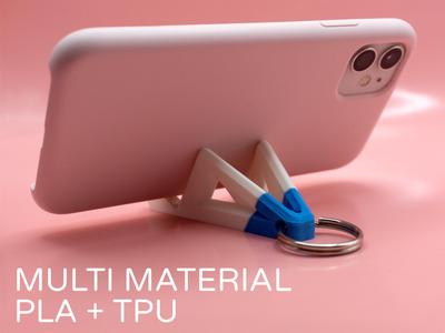 Multi Material Phone Stand by Pork3D.com