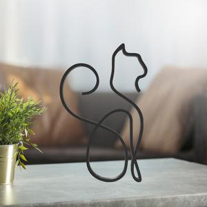 Cat Line Art, Modern, Minimalist