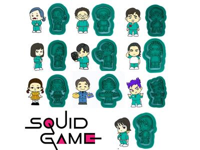 Squid Game Characters Cookie Cutter Pack 10 Piece
