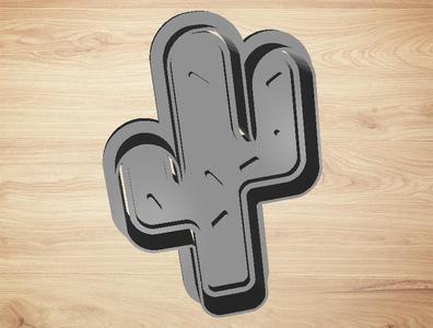 cookie cutter cactus - cutter and stamp