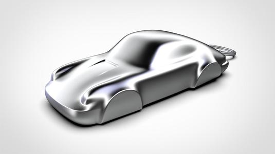 Porsche 911 (964) Turbo Speedform Automotive Sculpture Keychain 3D print file