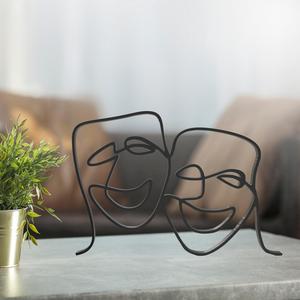 Mask Line Art, Modern, Minimalist