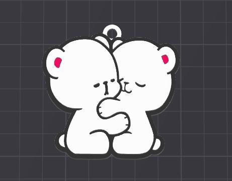 cute bears keychain / necklace charm (free for commercial use)