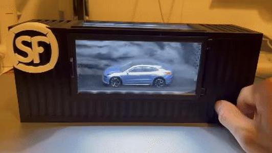 Desktop Wind Tunnel Car Model Display Case