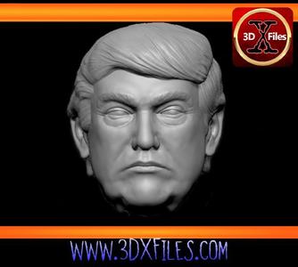 Donald Trump - Hot Toys Head Sculpt - Black Series - Hottoys - 1:12 and 1:6 Scale - Action Figure 