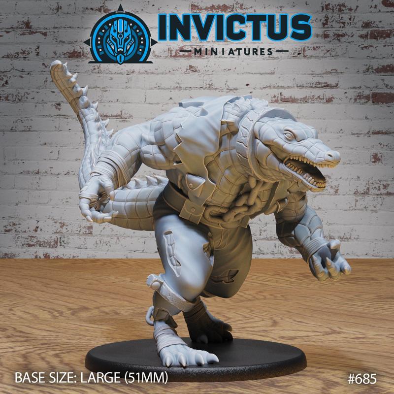 Alligator Mutant Prisoner / Space Crocodile Warrior / Star Battle Pirate / Galactic Croc Tribe Fighter / Cosmic Animal Raider / Cyberpunk Reptile Army / Steampunk Predator Creature / Alien Swamp Beast / Sci-Fi Encounter