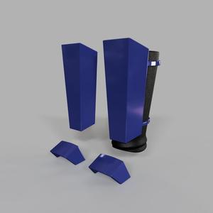 Star Wars Force Unleashed Royal / Shadow / Senate Guard leg and foot armor for 1:6 and 1:12 custom figures