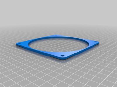 Airbrush spray booth adapter for 120x25 fan