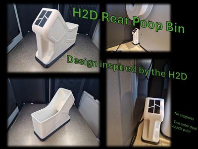 H2D Rear Poop Bin