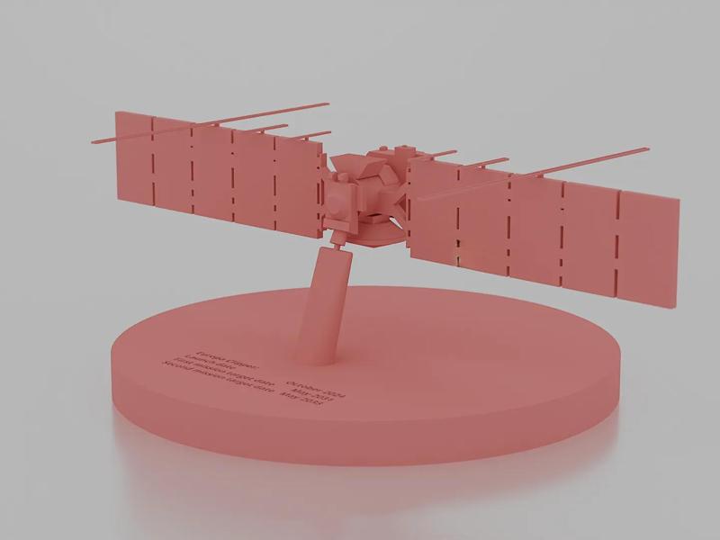 Europa Clipper desktop model (with text!)