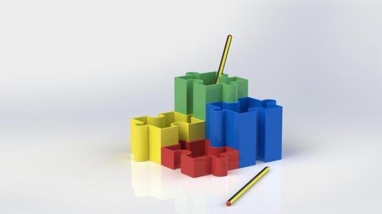 PUZZLE PENCIL CUP