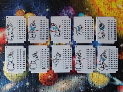 Multiplication Cards – Olaf (Frozen Theme)