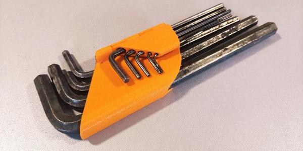 Foldable Allen key holder