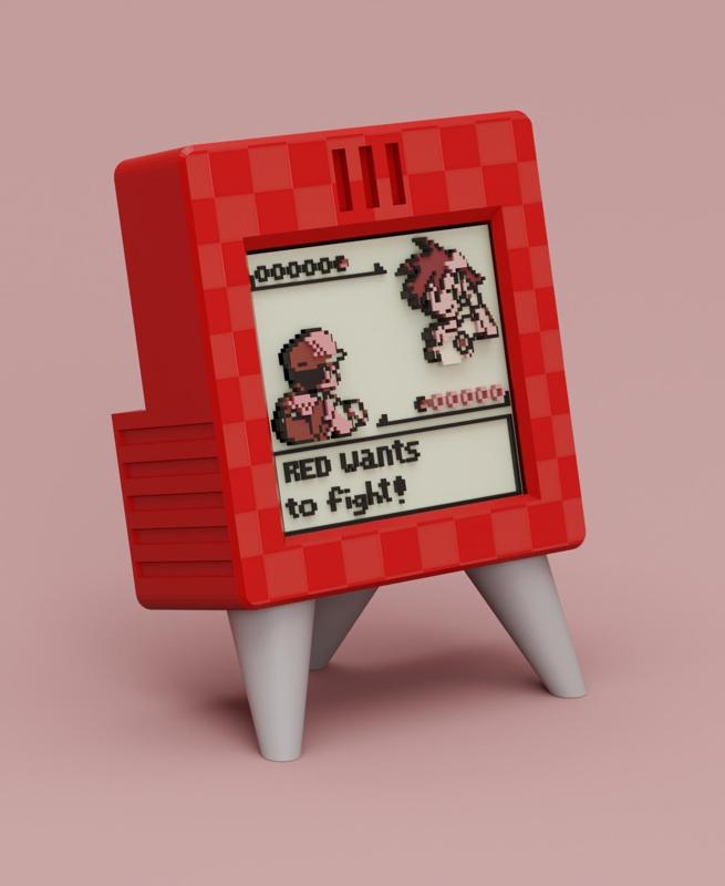 POKEMON FIGHT - Pixel Voxel Art Frame (No support, 3MF included)