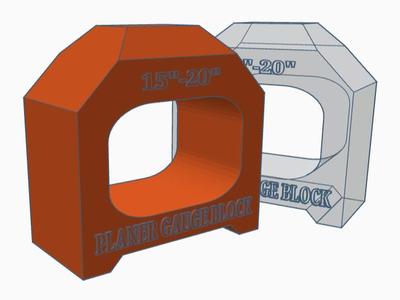 15-20 inch Planer Setup Block