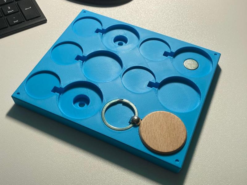 Round Keyring Jig Template 6-pack