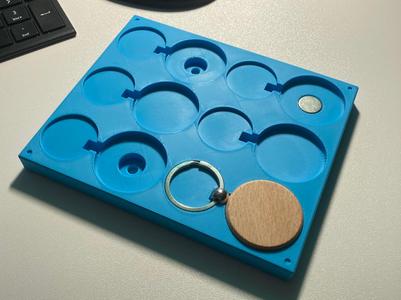 Round Keyring Jig Template 6-pack