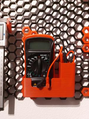 Multimeter holder with insert