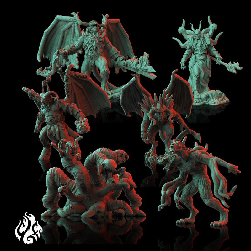 Shattered Hell - Rulers of the Underworld - 6 Miniatures