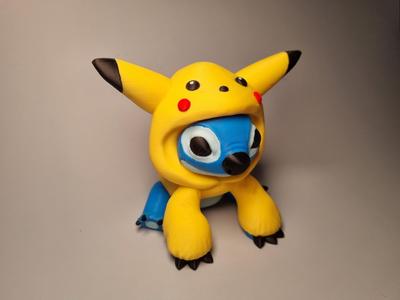 Stitch in Pikachu Hoodie (1 AMS)