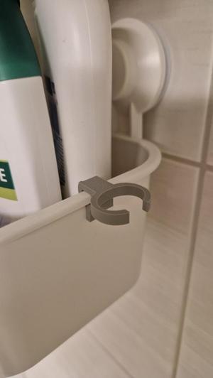 IKEA TISKEN - modified razor holder clip