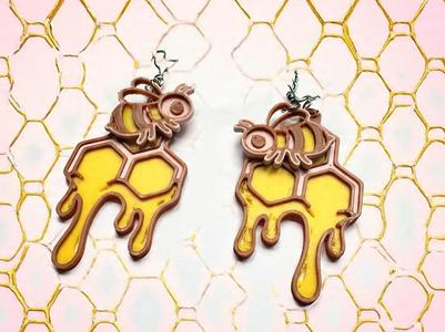 Honeybee earrings