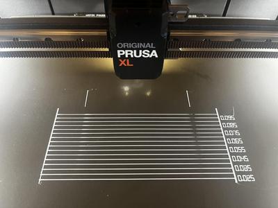Prusa XL Pressure Advance Linear Advance Calibration Test