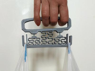 Bag holder with damper