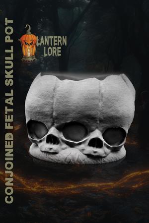 Conjoined Fetal Skull Pot (Pre Supported)