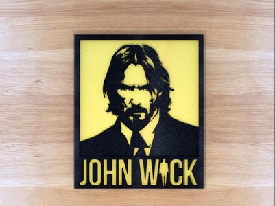 John Wick portrait B&W