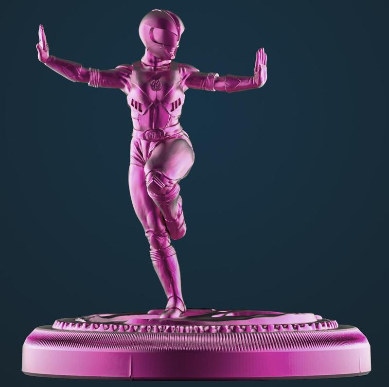 MMPR 95" Pink Ranger Statue