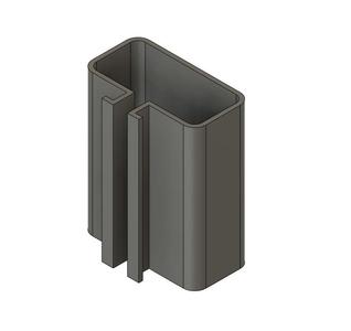 40x20 Cable Duct for 4040 Aluminium Profile