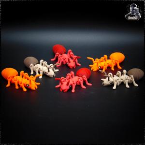 Articulated Ant - Print in Place - No Supports - Multicolor