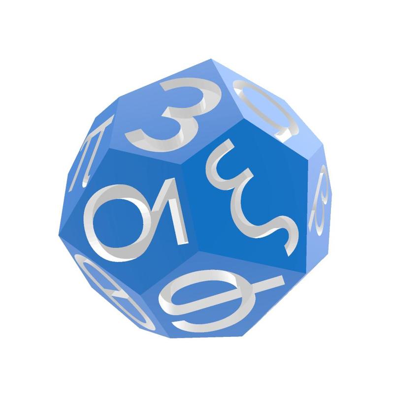 Greek Alphabet d24 Polyhedral Die