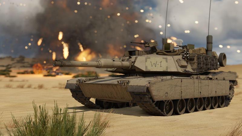 M1A1/M1A2 Abrams Click-Bait with moving turret and barrel